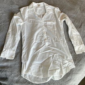 J.Crew white buttondown oversized shirt